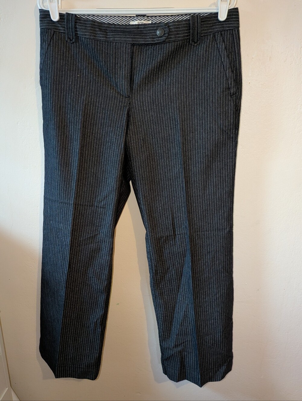 LOFT Women's Petite Black Pinstripe Dress Pants Size 8P